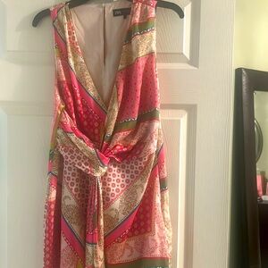 ZARA Silk patterned mini dress